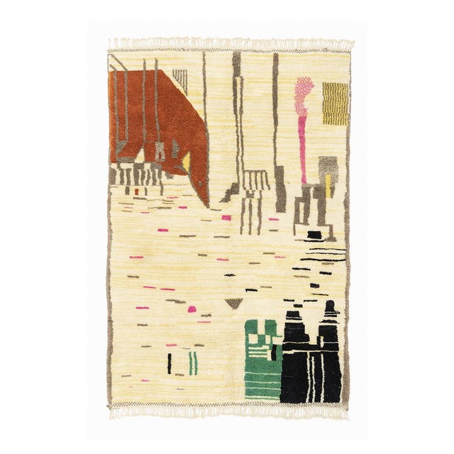 Hand-Knotted Wool Rug by Azele Studio For Sale - Image 9 of 9