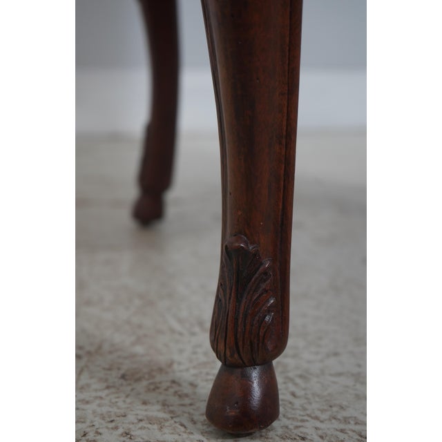 Set of 8 Henredon Walnut Louis XV Dining Chairs For Sale - Image 11 of 18