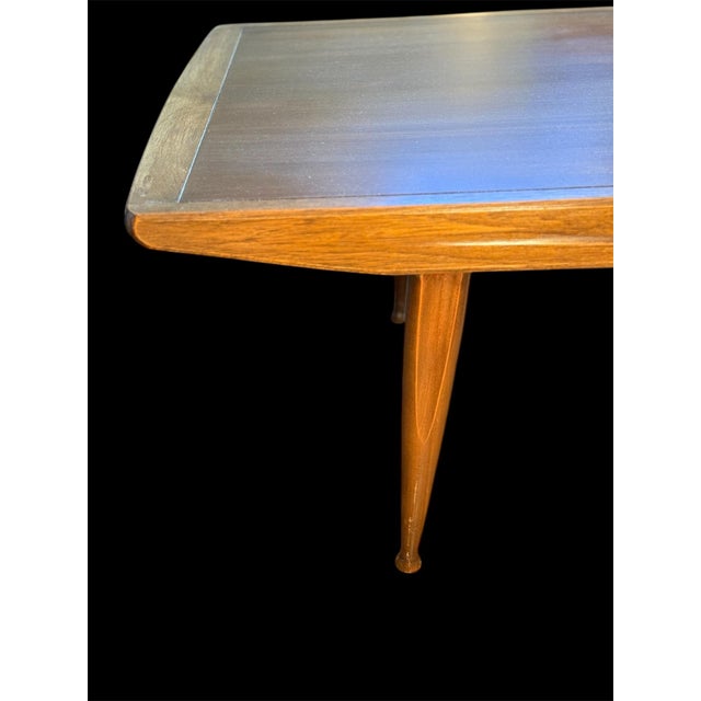 Mid 20th Century Walnut Coffee Table Vintage McM For Sale - Image 4 of 10