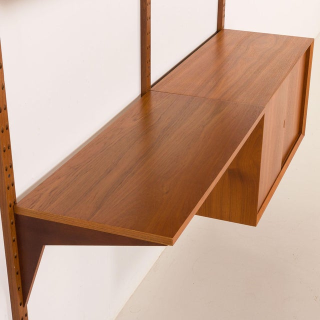 Teak Home Office Wall Unit by Poul Cadovius for Cado, 1960s For Sale - Image 13 of 18