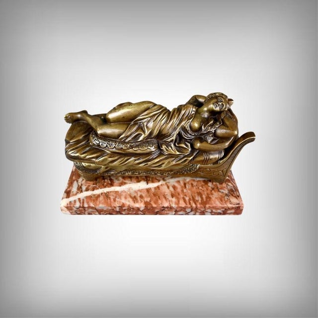 Art Nouveau Bronze Inkwell from Marotte, 1900s For Sale - Image 18 of 18