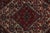 Textile 1950s Vintage Senneh Kilim in Red, Blue & White Tribal Pattern For Sale - Image 7 of 8
