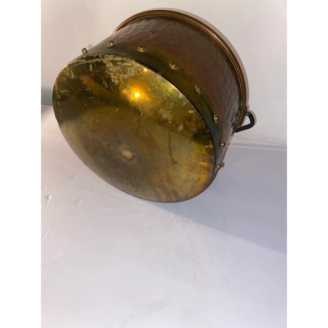 French Lecellier Copper Cauldron Antique Cookware For Sale - Image 4 of 10