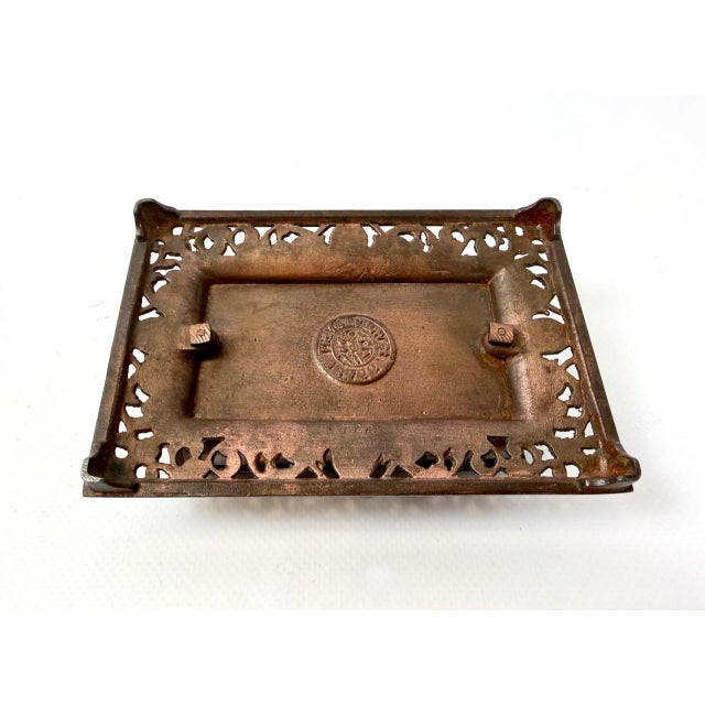 Metal Antique Cast Bronze Desk Trinket Box, 1890s For Sale - Image 7 of 14