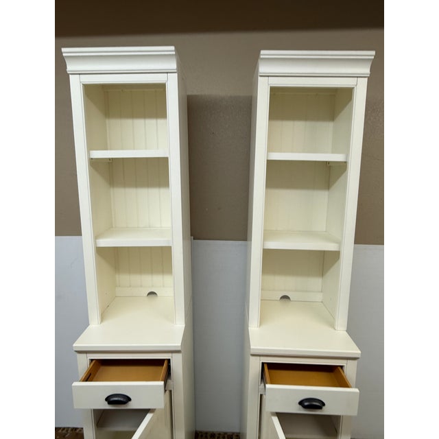 Pottery Barn Aubrey Storage Shelf With Cabinet, Pair For Sale In San Francisco - Image 6 of 12