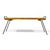 Mid-Century Wood Bench / Table with Iron Legs For Sale In Chicago - Image 6 of 10