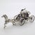 1980s Vintage Italian Handmade Silver Cinderella Pumpkin Carriage with Horse Figurine, 1980s For Sale - Image 5 of 13