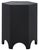 Wood Barahan End Table in Black For Sale - Image 7 of 7
