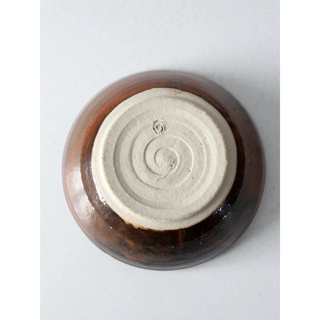 Vintage Studio Pottery Bowl For Sale - Image 11 of 12