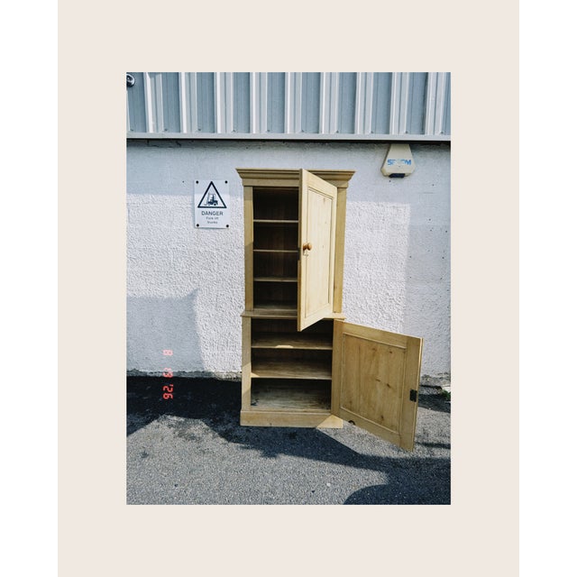 Stripped Pine Housekeepers Cupboard, 1890s For Sale - Image 4 of 5