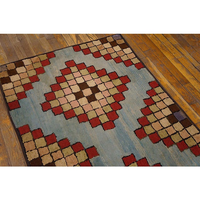 Antique American hooked rug. Measures: 3'0" x 5'2". Antique American American Hooked Rug 1920s, Country of Origin:...