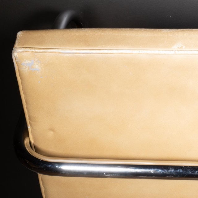 Knoll Tubular Brno Leather Dining Armchairs c.1986 For Sale - Image 12 of 12