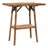 Late 19th Century Tortoise Bamboo Side Table For Sale