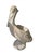 This charming vintage garden planter is masterfully crafted from heavy cast stone, depicting a stately pelican in a seated...