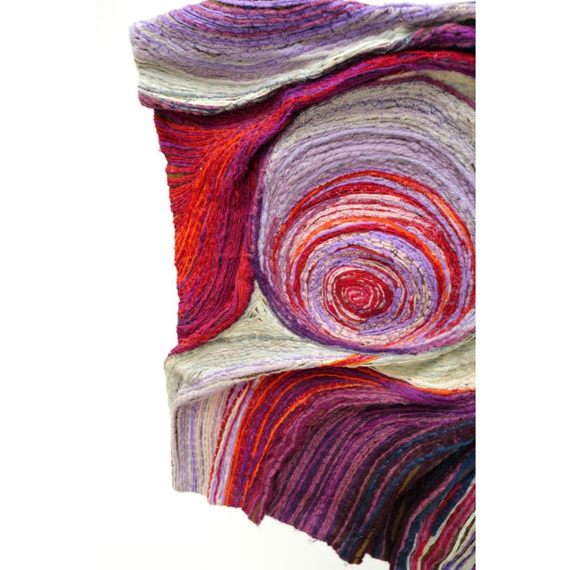 Red Fiber Art by Janet Kuemmerlein For Sale - Image 8 of 18