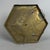 Vintage Hexagonal Brass Ceiling Lamp with Beveled Glass, 1970s For Sale - Image 6 of 10