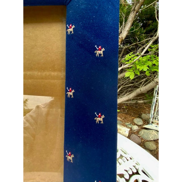 Vintage Fabric Picture Frame | Chairish