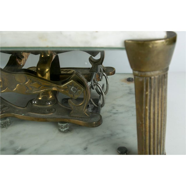 19th Century Marble and Brass French Balance Scales For Sale - Image 9 of 13