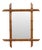 Chinoiserie Faux Bamboo Mirror in Wood For Sale