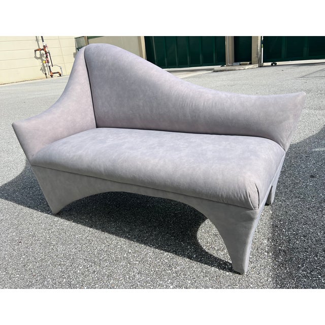 1980s Vladimir Kagan for Directional a-Symmetric Settee/Lounger For Sale - Image 5 of 11