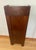 Antique Edwardian Arts & Crafts Narrow Glazed Bookcase C. 1910 For Sale - Image 10 of 18