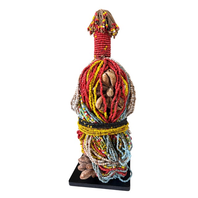 Brown Superb African Fertility Doll Cameroon 11" H W/Stand For Sale - Image 8 of 8