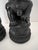 Pair of Chinese Carved Black Foo Dog Statues Bookends For Sale - Image 4 of 7