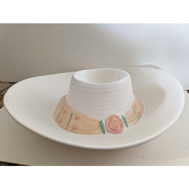 1980s Cowboy Hat Chip and Dip Party Bowl Chairish