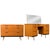 A rare Mid Century Modern, birch wood, vanity and chest of drawers set, designed by John and Sylvia Reid for Stag...