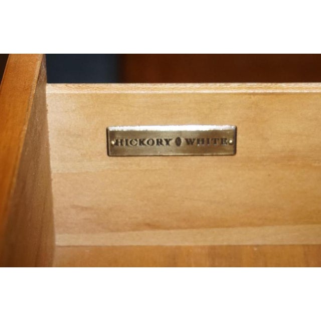 Biedermeier Style White Genesis Armoire or TV Cabinet in Satinwood from American Hickory For Sale - Image 18 of 18