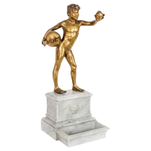 Antique Bronze Water Carrier by Vincenzo Gemito, 19th Century