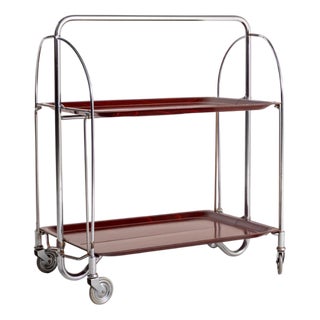 Mid-Century Modern Folding Serving Trolley by Gerlinol, 1960s For Sale