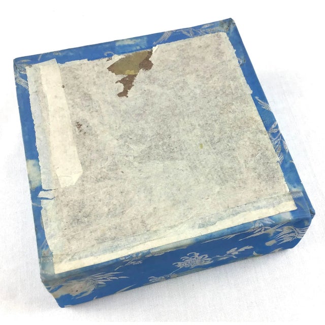 Antique Chinese Porcelain Bowl with Silk Box For Sale - Image 12 of 13