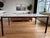 Metal Williams Sonoma White Marble Parsons Style Dining Table For Sale - Image 7 of 9