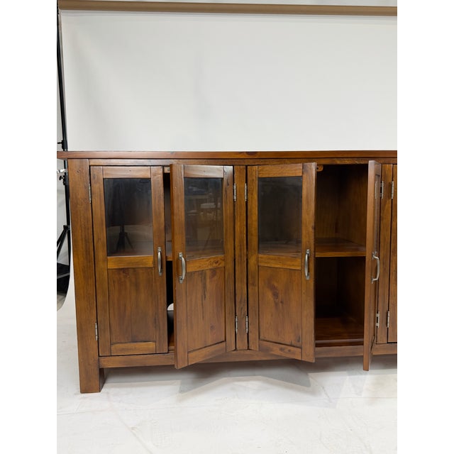 Williams Sonoma Toscana Buffet With Six Glass Panel Doors For Sale In New York - Image 6 of 11