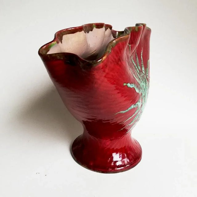 1960s Vase by Auro Salvaneschi for Baratti Bruno, 1950s For Sale - Image 5 of 7