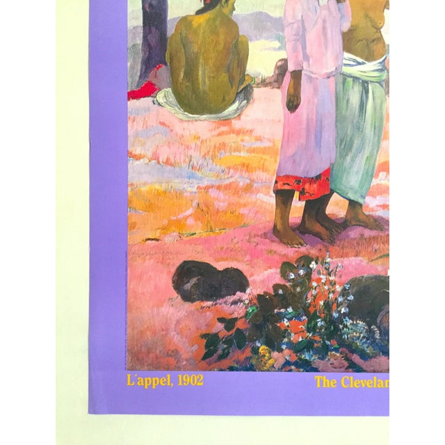 Paul Gauguin Vintage 1989 Post Impressionist Lithograph Print Museum Poster " l'Appel " 1902 For Sale In Kansas City - Image 6 of 12