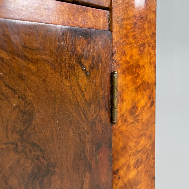Italian Art Deco Bedside Table in Wood and Black Wood, 1930s, Set of 2 For Sale - Image 12 of 17