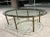 Mastercraft Mastercraft Asian Influenced Brass & Glass Coffee Table in Faux Bamboo For Sale - Image 4 of 13