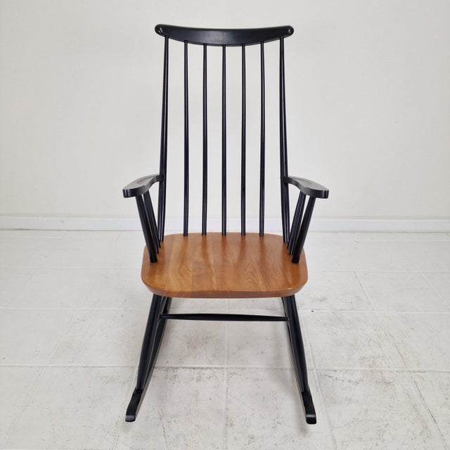 1960s Rocking Chair by Ilmari Tapiovaara for Asko, Finland, 1960s For Sale - Image 5 of 15