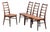 Lis Dining Chairs in Rosewood by Niels Koefoed, Denmark, 1960s, Set of 4 For Sale