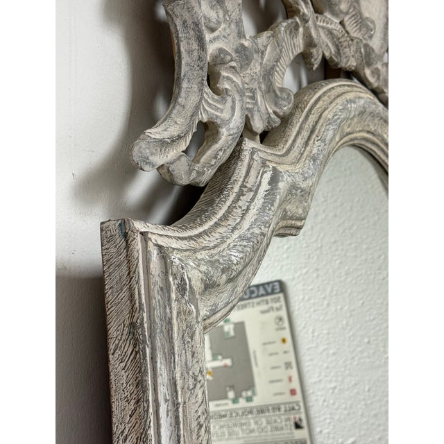 Taupe Tara Shaw for Restoration Hardware Maison Grande Louis XIV Floor Mirror For Sale - Image 8 of 12