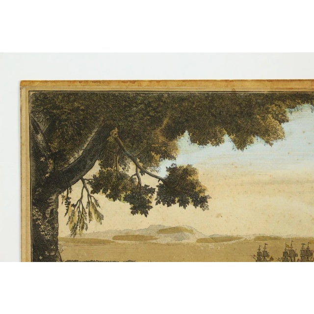 Paper 1760's Vue d'Optique Optical View of Portsmouth, Jean-Francois Daumont, Paris For Sale - Image 7 of 13