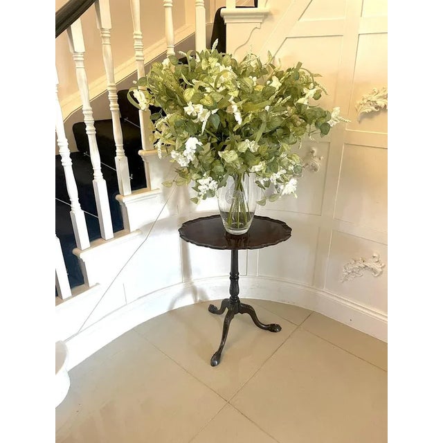 Antique Victorian Carved Mahogany Lamp Table, 1870 For Sale - Image 3 of 13