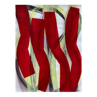 Contemporary Abstract Gouache on Arches Paper "14av8a-2014" by Alain Clément For Sale