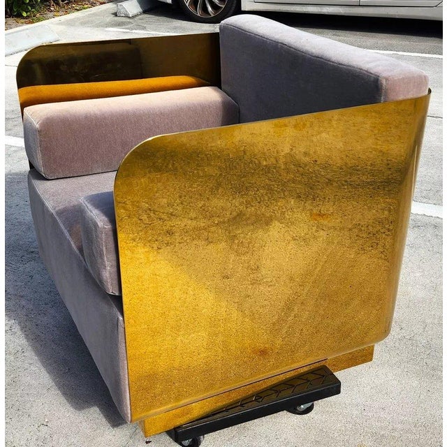 Metal Andrew Martin Polished Metal Occasional Chair For Sale - Image 7 of 9