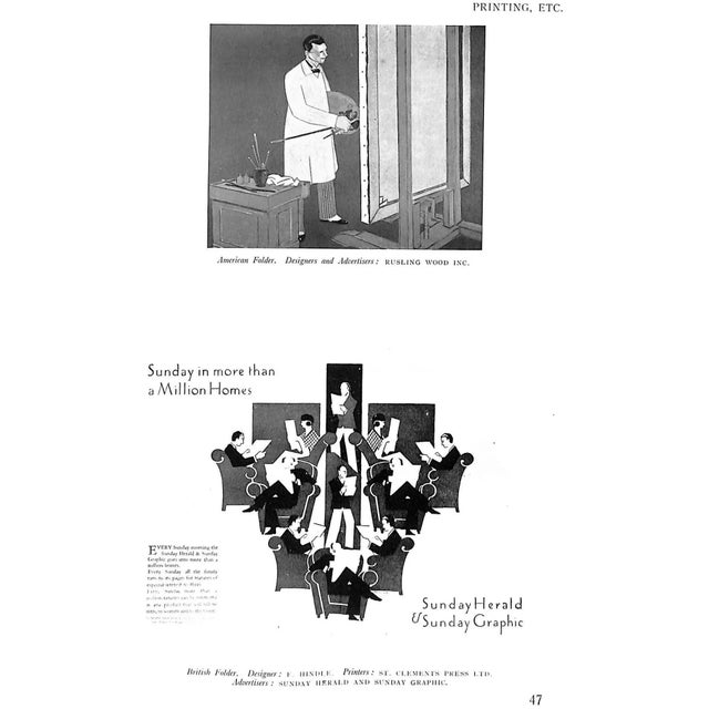 "Posters & Publicity: 1927 Annual of Commercial Art" Harrison, John; Holme, Geoffrey For Sale - Image 4 of 17