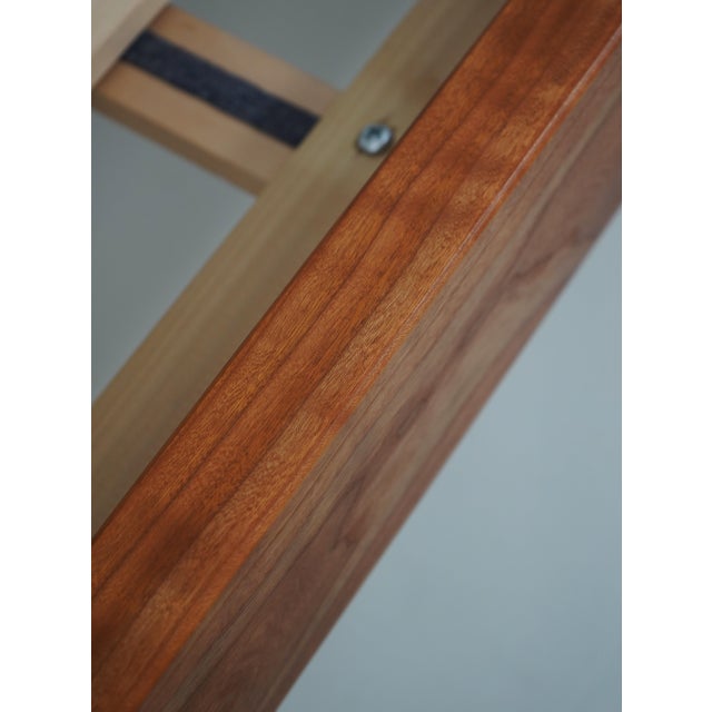 Scott Jordan Queen Size Cherry Sharker ½ Moon Bed For Sale - Image 13 of 15