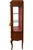 Antique French Walnut & Ormolu Mounted Vitrine Display Cabinet With Tufted Fabric Interior For Sale - Image 10 of 10