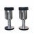Tall Chrome and Leather Bar Stools, Italy, 1970s, Set of 2 For Sale - Image 4 of 8